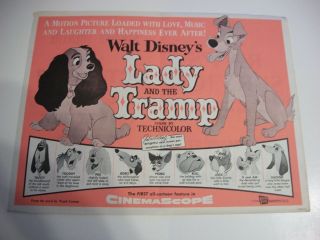 Lady And The Tramp Rare Theatre Hand Out 1956