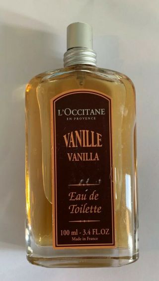 L’occitane En Provence Vanilla 3.  4 Oz Extremely Rare 95 Full 100ml Big