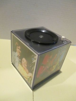 Vtg 1970s Ge Photo Cube Transistor Radio Nm 4 " Tall Rare Item