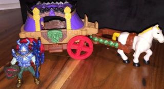 Fisher Price Imaginext Royal Coach Wagon For Battle Castle & Knight & Horse Rare