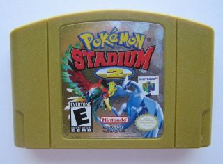 Pokemon Stadium 2 Nintendo 64 Oem Authentic N64 Gold Video Game Cart Rare Good