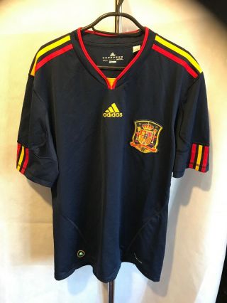 Rare Vintage Spain Away Football Shirt 2010 World Cup Adidas Size L Men’s Y259