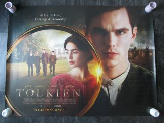 Tolkien Uk Movie Poster Quad Double - Sided Cinema Poster 2019 Rare