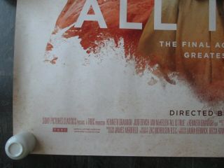 ALL IS TRUE UK MOVIE POSTER QUAD DOUBLE - SIDED CINEMA POSTER 2018 RARE 3
