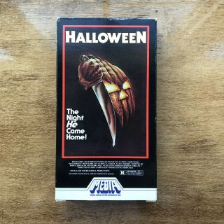 Halloween (vhs,  1981) Rare Oop Htf Media M131 W/silver Labels Carpenter Horror