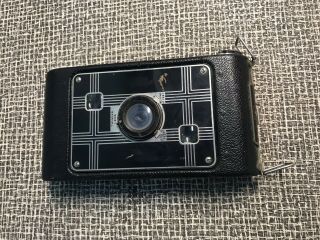 Vintage Jiffy Kodak Six - 20 Series Folding Bellows Camera With Twindar Lens Rare