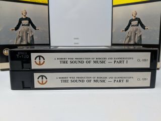 THE SOUND OF MUSIC VHS RARE 1st Release Magnetic Video Julie Andrews 6