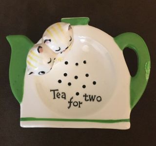 Rare Holt Howard Cozy Kitten Tea 4 Two Adorable Please L