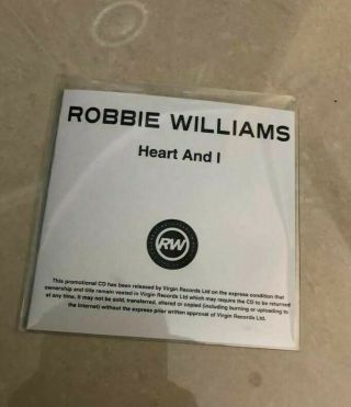 Robbie Williams (take That) - Heart And I - Mega Rare Cd Promo