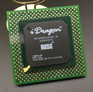 Rare Rise Idragon Cpu Mp65rpaph4 - Q 500mips 200mhz Socket7 Mp6 266 Processor