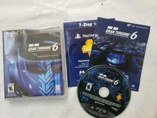Gran Turismo 6 Anniversary Edition Rare Sony Playstation 3 Ps3 Complete