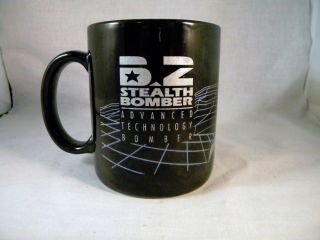 Rare 1991 B2 Stealth Bomber Advanced Technology Coffee Mug Cup Sweet