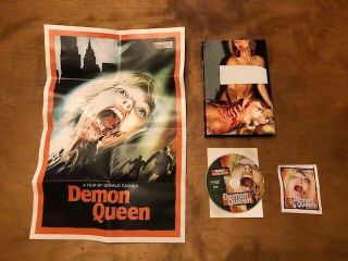 Demon Queen Dvd Massacre Video Hardbox 66 Made Poster Oop Ultra Rare