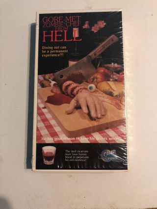 Gore - Met Zombie Chef From Hell Vhs Camp Video Oop Rare