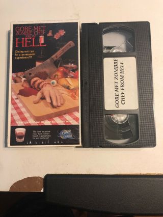 Gore - met Zombie Chef From Hell VHS Camp Video OOP Rare 6