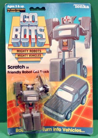 1984 Tonka Gobots Scratch With Card And Bubble (opened).  Rare