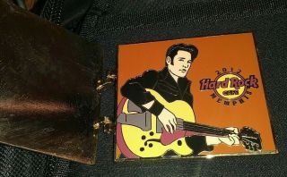 Hard Rock Cafe 2012 Memphis Elvis Presley Rock N Roll Square Opening Pin Rare Le