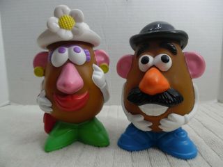 Toy Story Mr & Mrs Potato Head Talking Figures 1999 Kiddesign Disney Pixar Rare