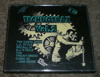 Techno Trax Vol 2 Rare 1991 German Import House Techno 2 Cd Comp Fast