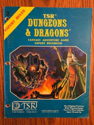 Dungeons & Dragons RARE 1st Printing Expert Set TSR 1012 With Dice And Crayon 4