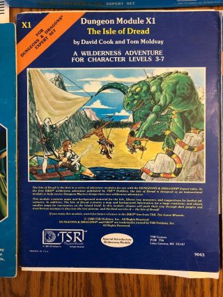 Dungeons & Dragons RARE 1st Printing Expert Set TSR 1012 With Dice And Crayon 7
