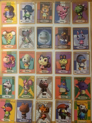E - Reader Animal Crossing Series 4 Complete Character Set 2003 Rare Quality