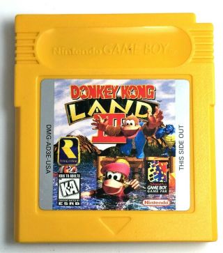 (g645) Rare & Authentic Vintage Nintendo Game Boy Gb Donkey Kong Land Ii 2