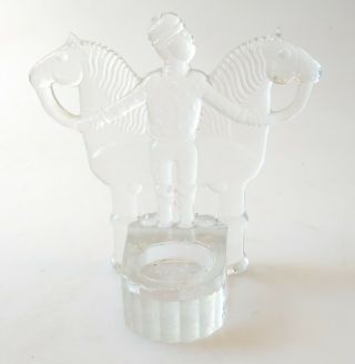 Rare Midcentury Modern Kosta Boda Art Glass Sculpture Candleholder Vallien 1960s