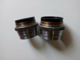 Rare Bausch Lomb 158mm Ef F6.  3 Tessar Iib 69 612 4x5 100 - 150mp Lens Pair