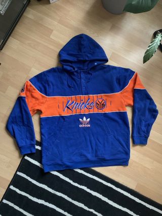York Knicks Nba Adidas Hoody • Xl • Rare • Skateboarding,  Basketball,  Street