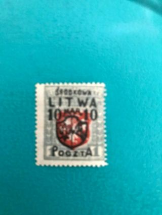 Poland,  Central Lithuania,  1920 - Overprint - Mh - Rare