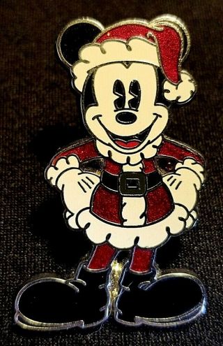 Rare 2016 Walt Disney World Christmas Santa Claus Pie Eyed Mickey Mouse Pin