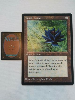 Oversized Rare Black Lotus Promo Card Mtg Magic: The Gathering 6x9