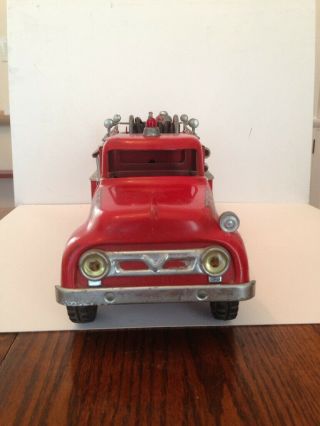 Vintage 1950 ' s Tonka Toys Ford SUBURBAN PUMPER FIRE TRUCK No.  5 (RARE) 2