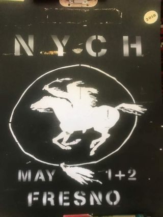 Neil Young Crazy Horse Rare Poster Crazy Horse 2018 Fresno California Gig