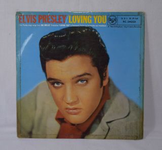 Elvis Presley Loving You Rare Press Rca Victor Rc - 24001 Orig Uk 10 " 33rpm 1957