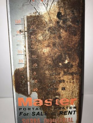 Rare Vintage Master Portable Heater For Sale/Rent Reno Nevada Metal Sign 3