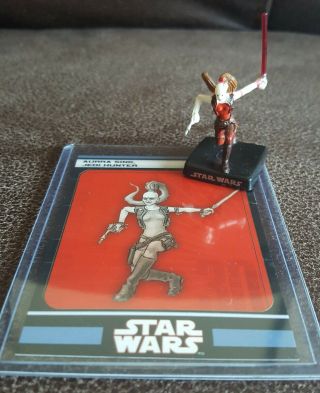 Star Wars Miniatures Alliance & Empire Aurra Sing Jedi Hunter 02 Very Rare