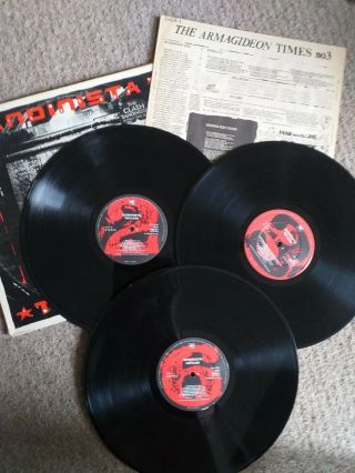 The Clash Sandinista Uk 3 Lp Punk With Rare Insert Ref 330