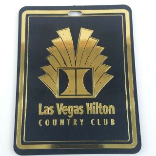 Vintage Rare Golf Bag Tag Pga Las Vegas Hilton Country Club