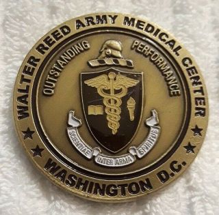 Authentic Walter Reed Army Medical Center Washington Dc Rare Challenge Coin