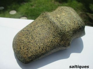 NATIVE AMERICAN INDIAN STONE AXE HEAD 5” Grooved RARE Color 1.  5 pounds 7