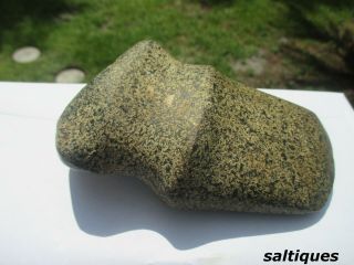 NATIVE AMERICAN INDIAN STONE AXE HEAD 5” Grooved RARE Color 1.  5 pounds 8