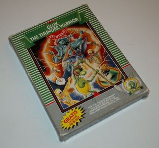 Rare Pal Exclusive Gluk Video Nintendo Nes Thunder Warrior Game Box Only Txc