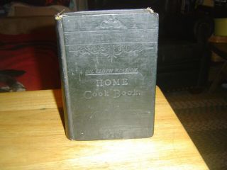 Rare Antique 1876 Cookbook The Home Cook Book Oil Cloth Edition