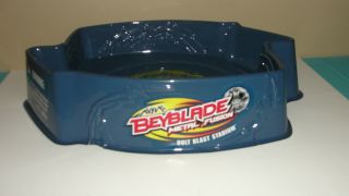 Rare Barely Bolt Blast Beyblade Metal Fusion Stadium Blue Hasbro Toy