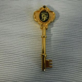 Disney World Gold Key Keychain Grand Floridian Resort Hotel Rare