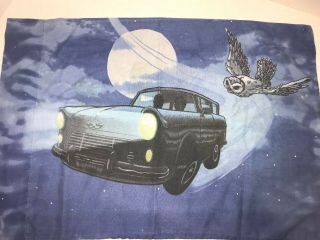 Rare Harry Potter Pillowcase Flying Car Vintage Double Sided D
