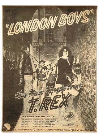 Rare Press Ads For 4 X Marc Bolan / T.  Rex Singles 1973 - 6