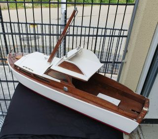Rare Toy Boat Merlin ca.  32 inch like ITO Japan RC prepared 1970s 1980s vintage 2